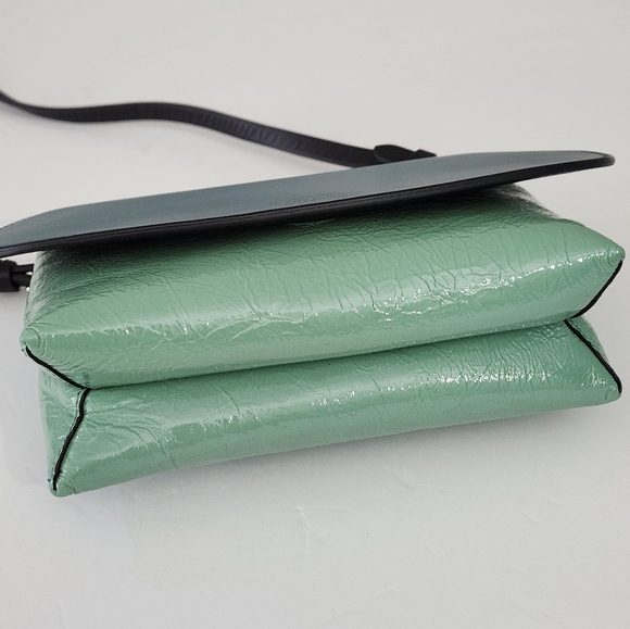 NEW SMYTHSON PILLOW LEATHER CROSSBODY BAG IN SEAGREEN PETROL - Picture 9 of 9